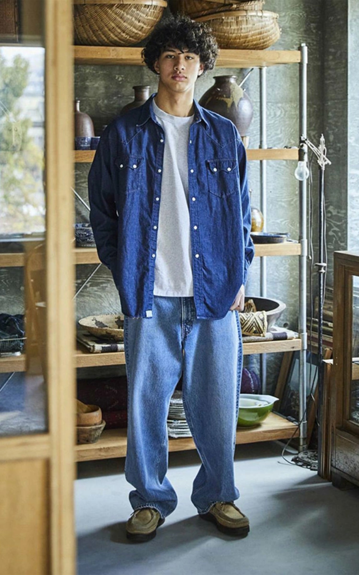 OrSlow Denim Western Shirt Indigo One Wash