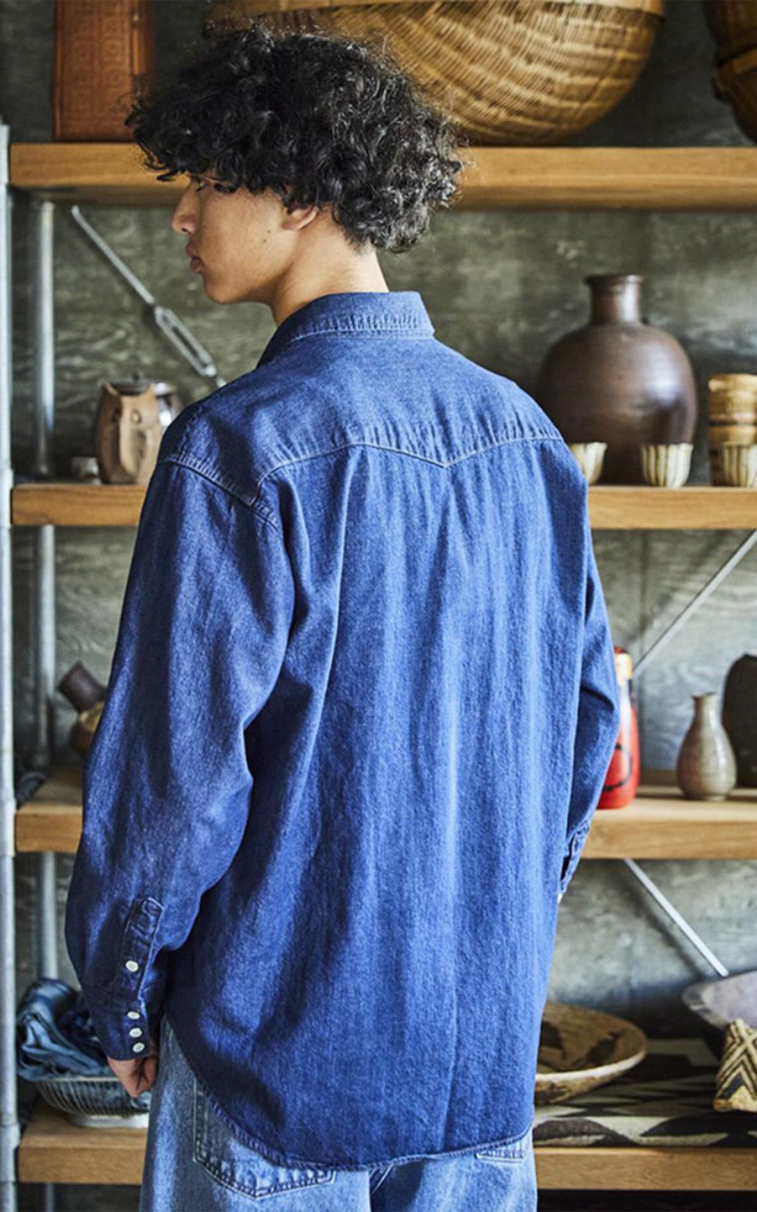 OrSlow Denim Western Shirt Indigo One Wash