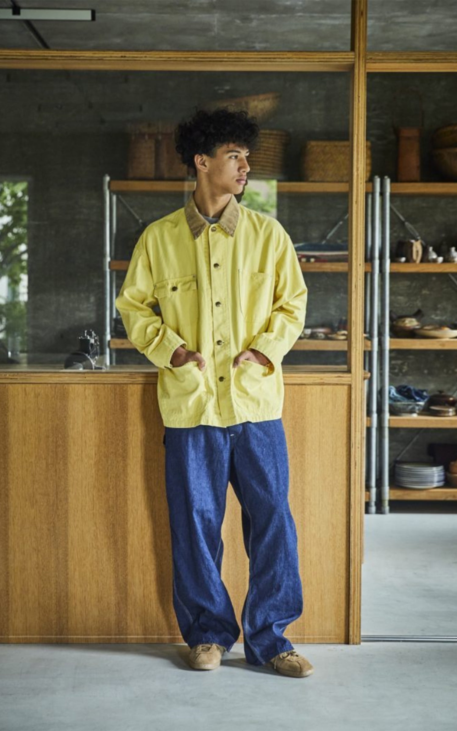 OrSlow Wide Fit 30's Painter Pants Denim One Wash