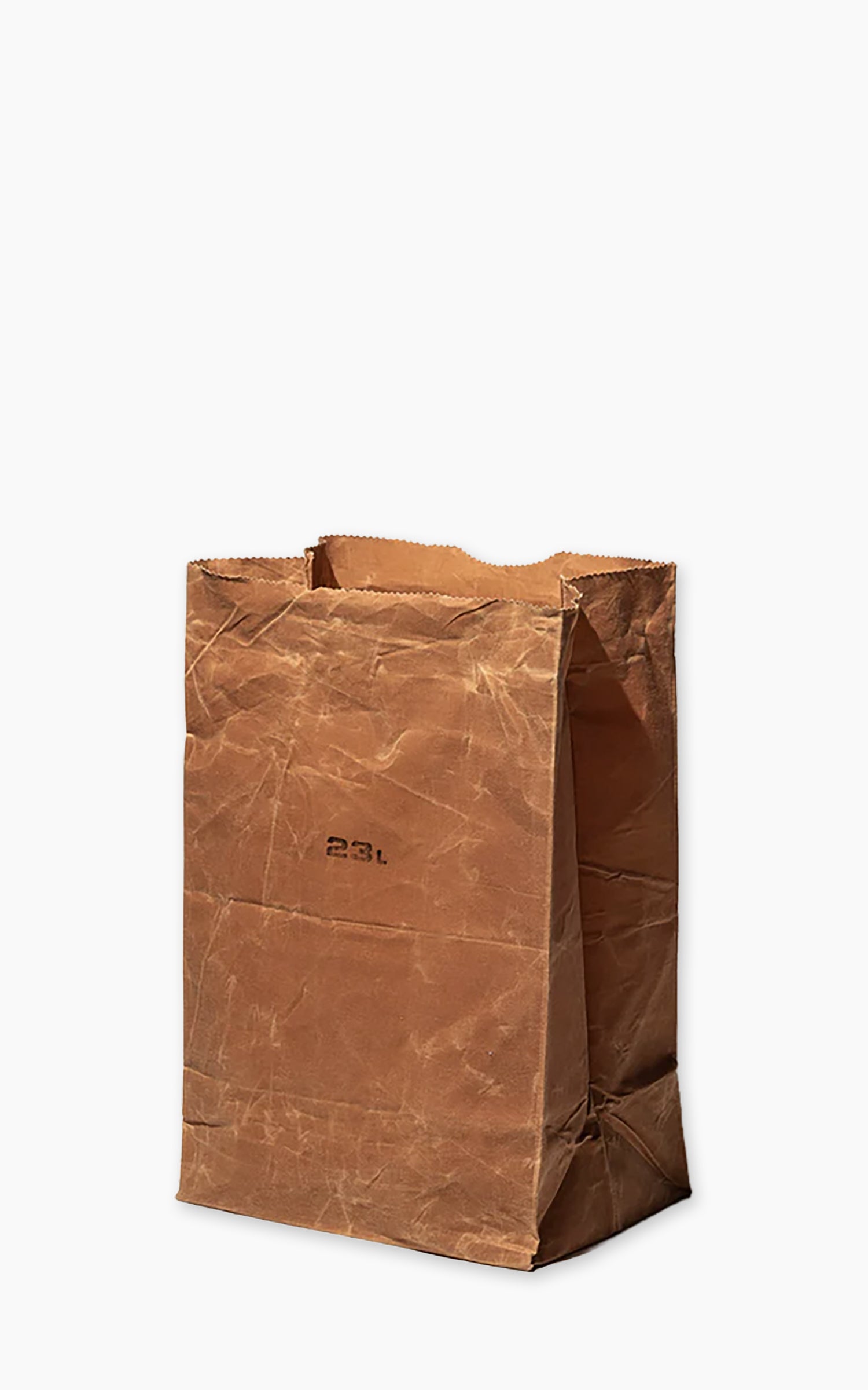 Puebco Grocery Bag Waxed Cotton 23L Brown