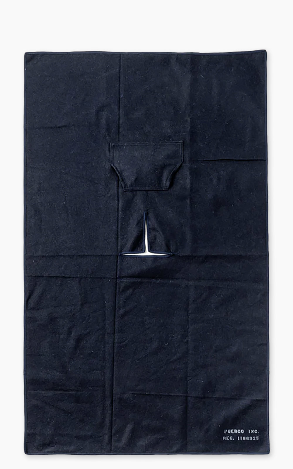 Puebco Felted Blanket Poncho Navy Blue
