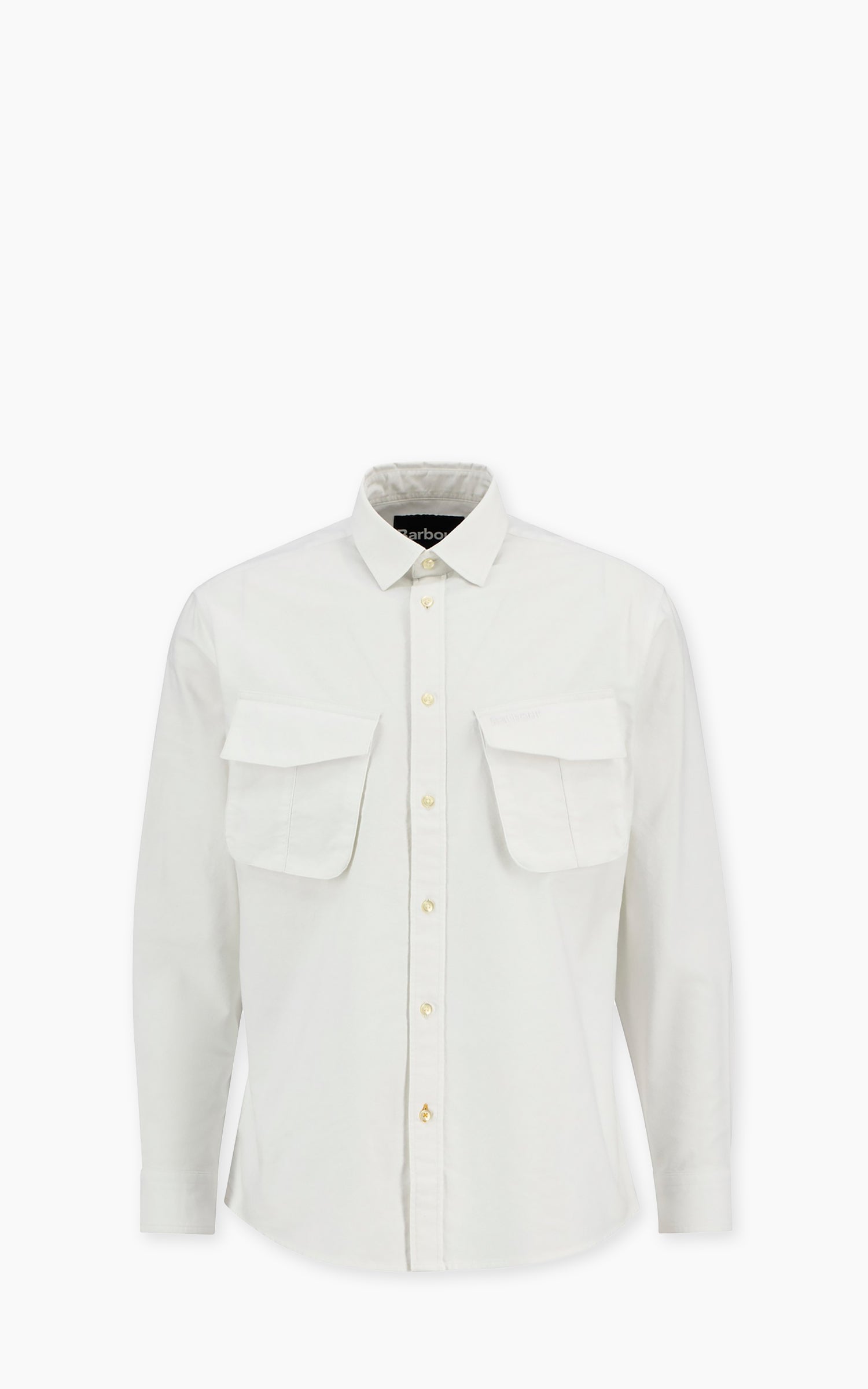Barbour Arnham Oversized Oxford Jungle Shirt White