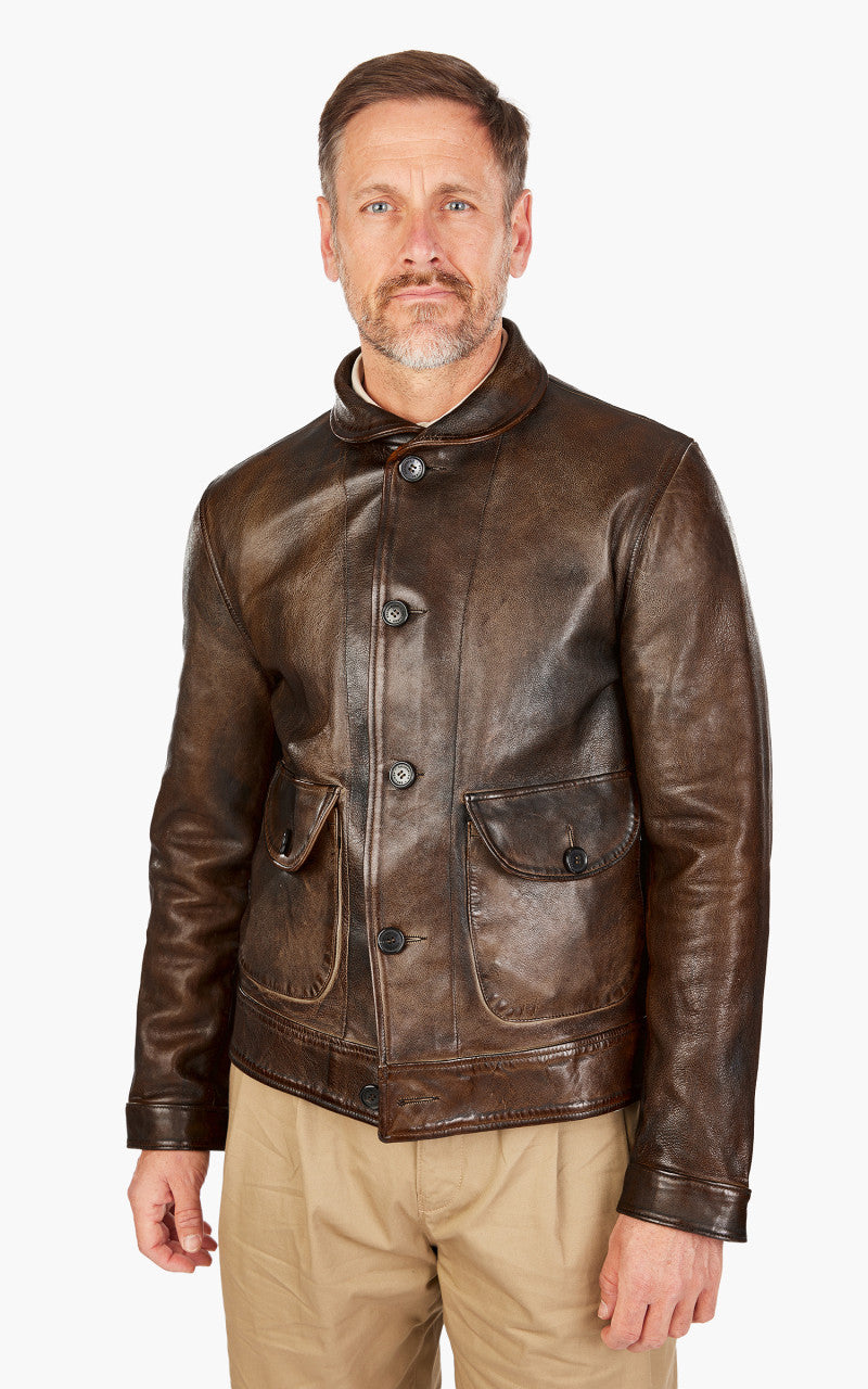 Shangri-La Heritage Cossack Leather Jacket Deserto