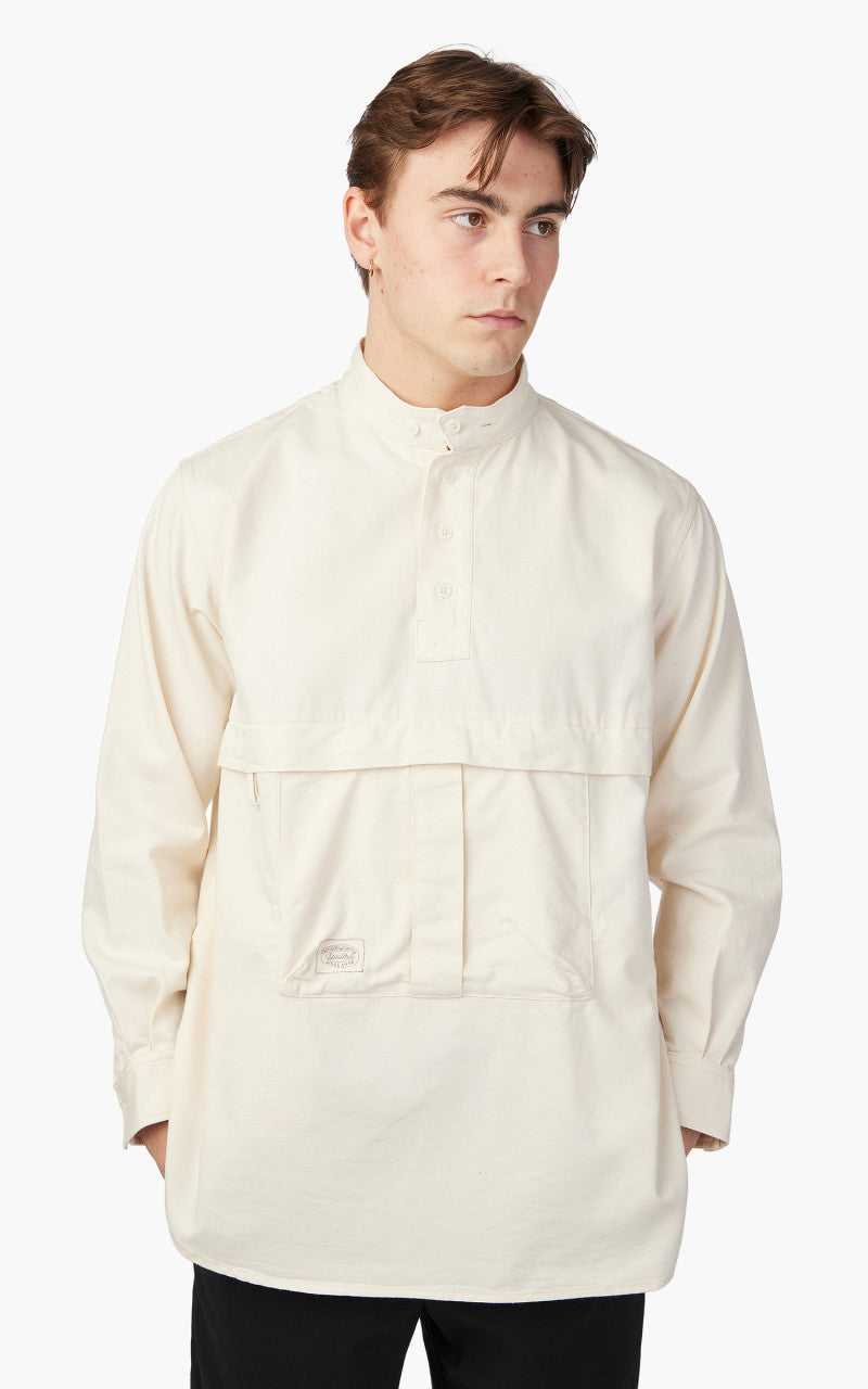 Snow Peak Takibi Light Denim Utility Pullover Ecru