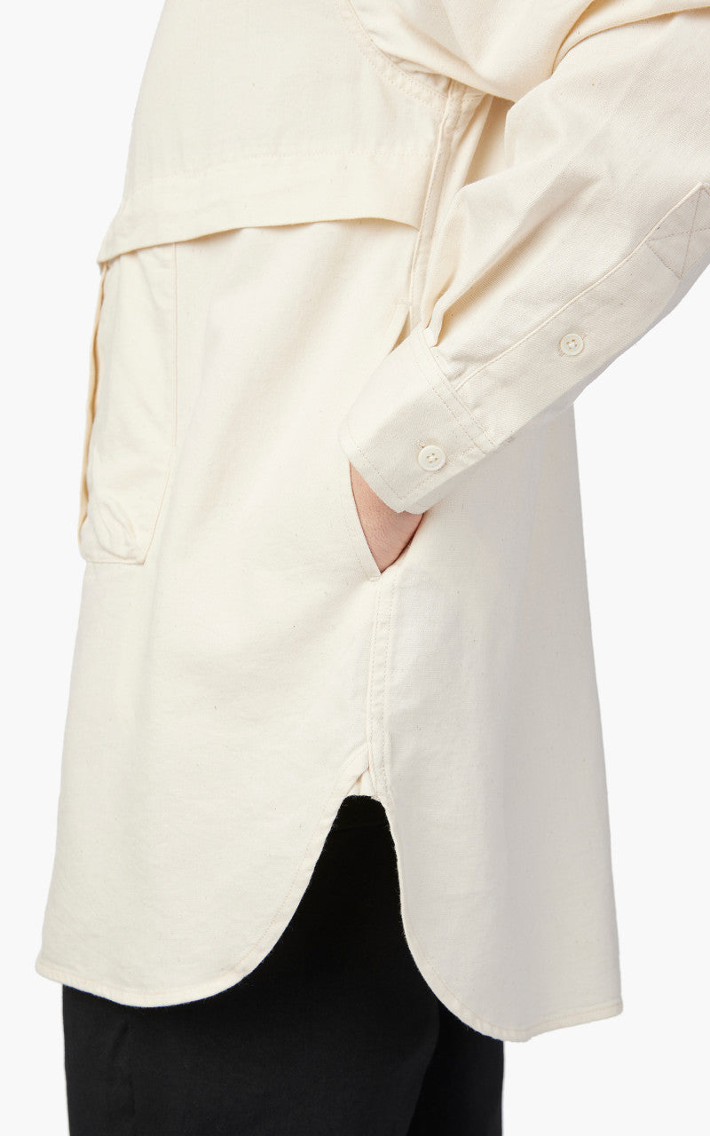 Snow Peak Takibi Light Denim Utility Pullover Ecru