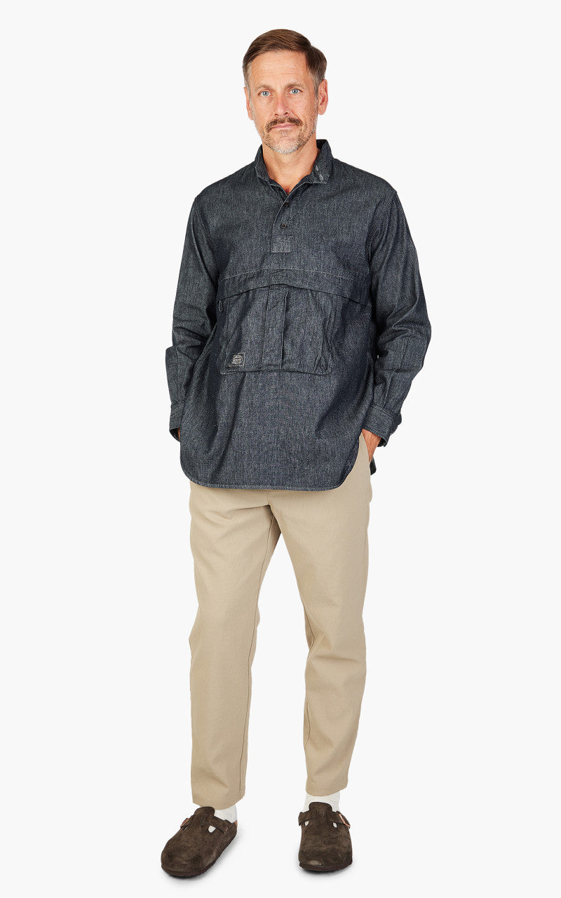 Snow Peak Takibi Light Denim Utility Pullover Indigo