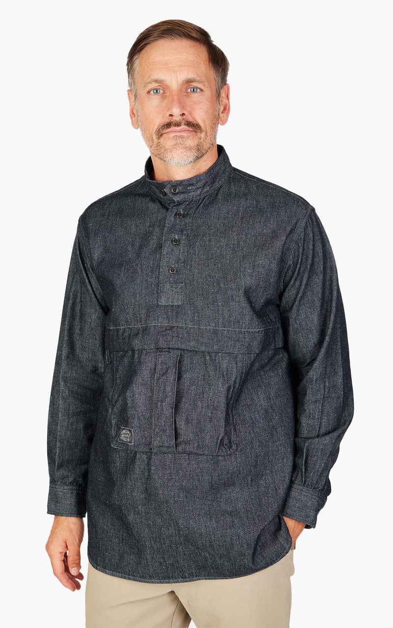 Snow Peak Takibi Light Denim Utility Pullover Indigo