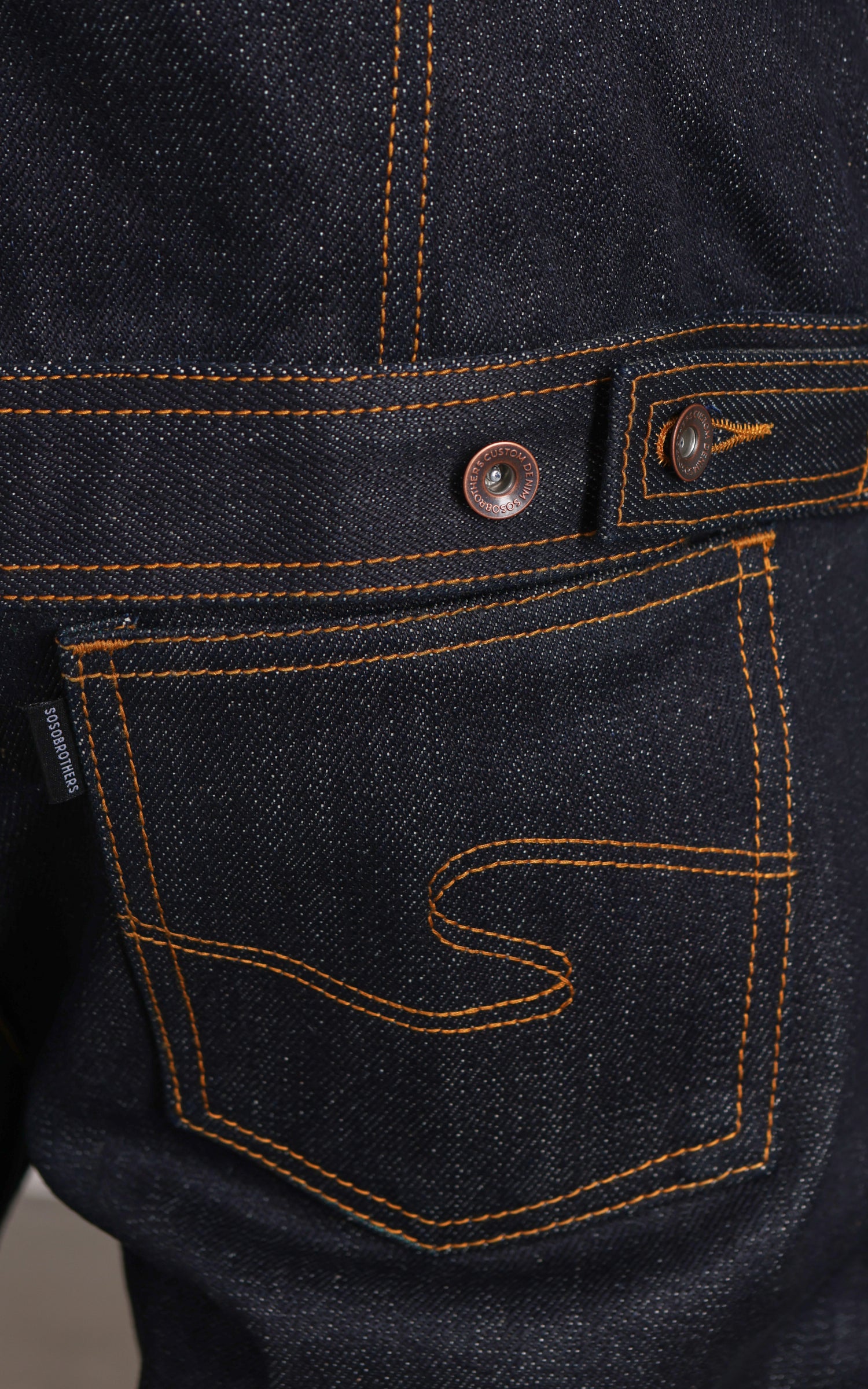 Sosobrothers Denim Jacket Heavyweight Ghost Selvedge Indigo 20oz
