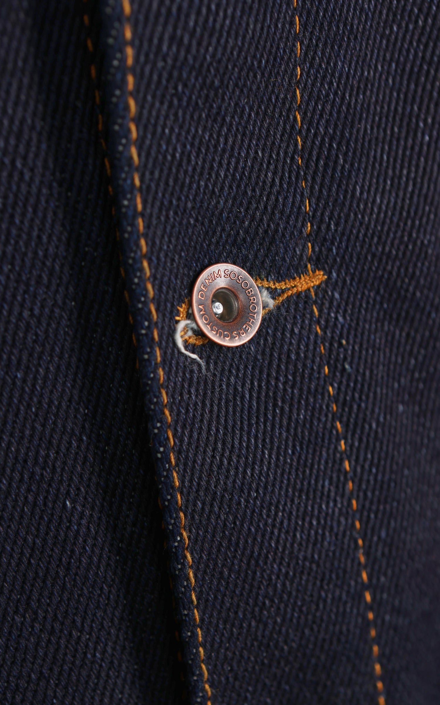 Sosobrothers Denim Jacket "TBOA" Heavyweight Selvedge Indigo 33oz