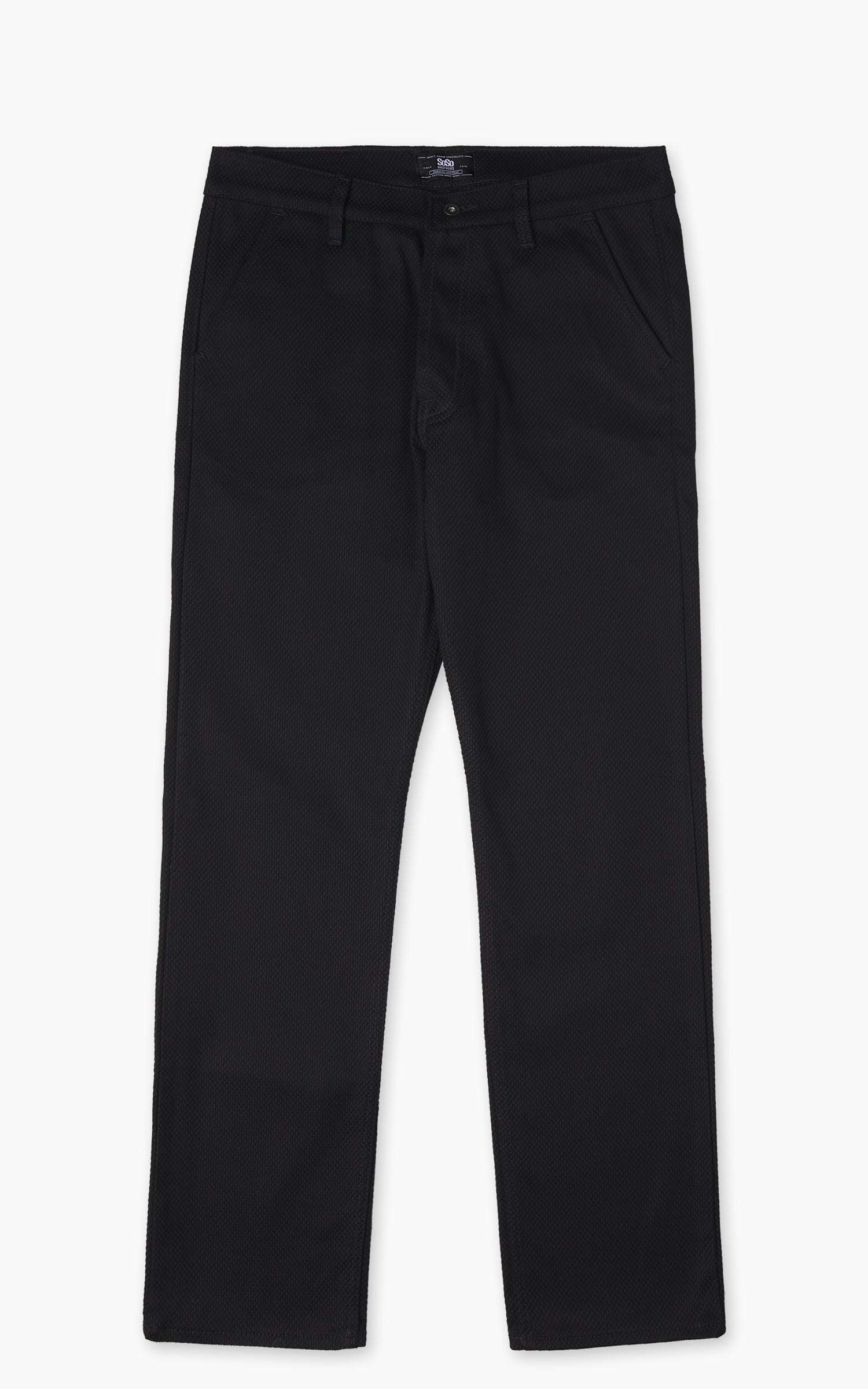 Samurai Jeans SWC600C23-HB Wide Work Pants Neppy HBT Black 13oz