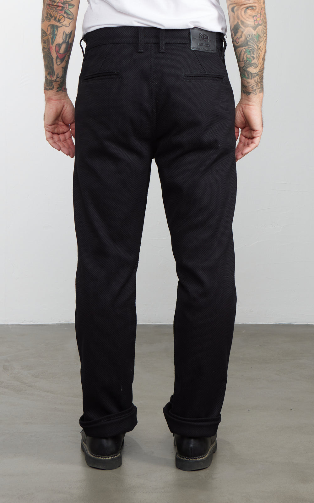 Sosobrothers Sashiko Denim Chino Black
