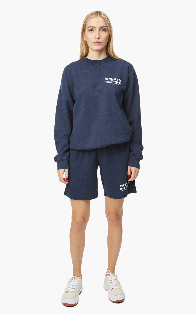 Sporty & Rich Sports Crewneck Navy