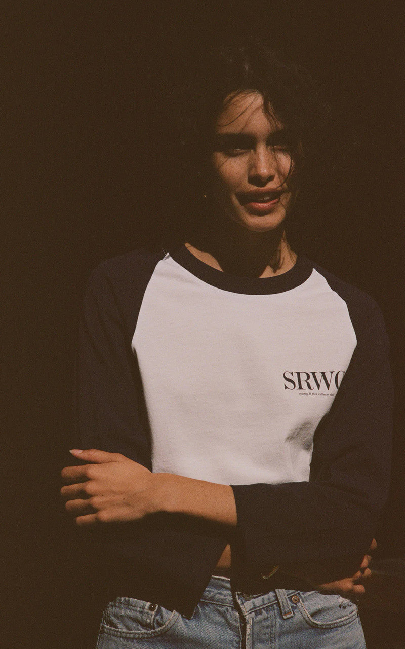 Sporty & Rich Upper East Side Baseball Tee White