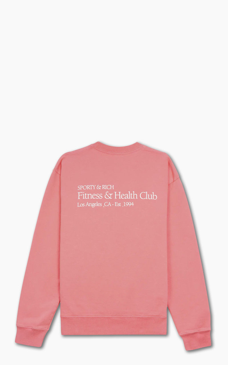 Sporty & Rich Fitness & Health Club Crewneck Strawberry