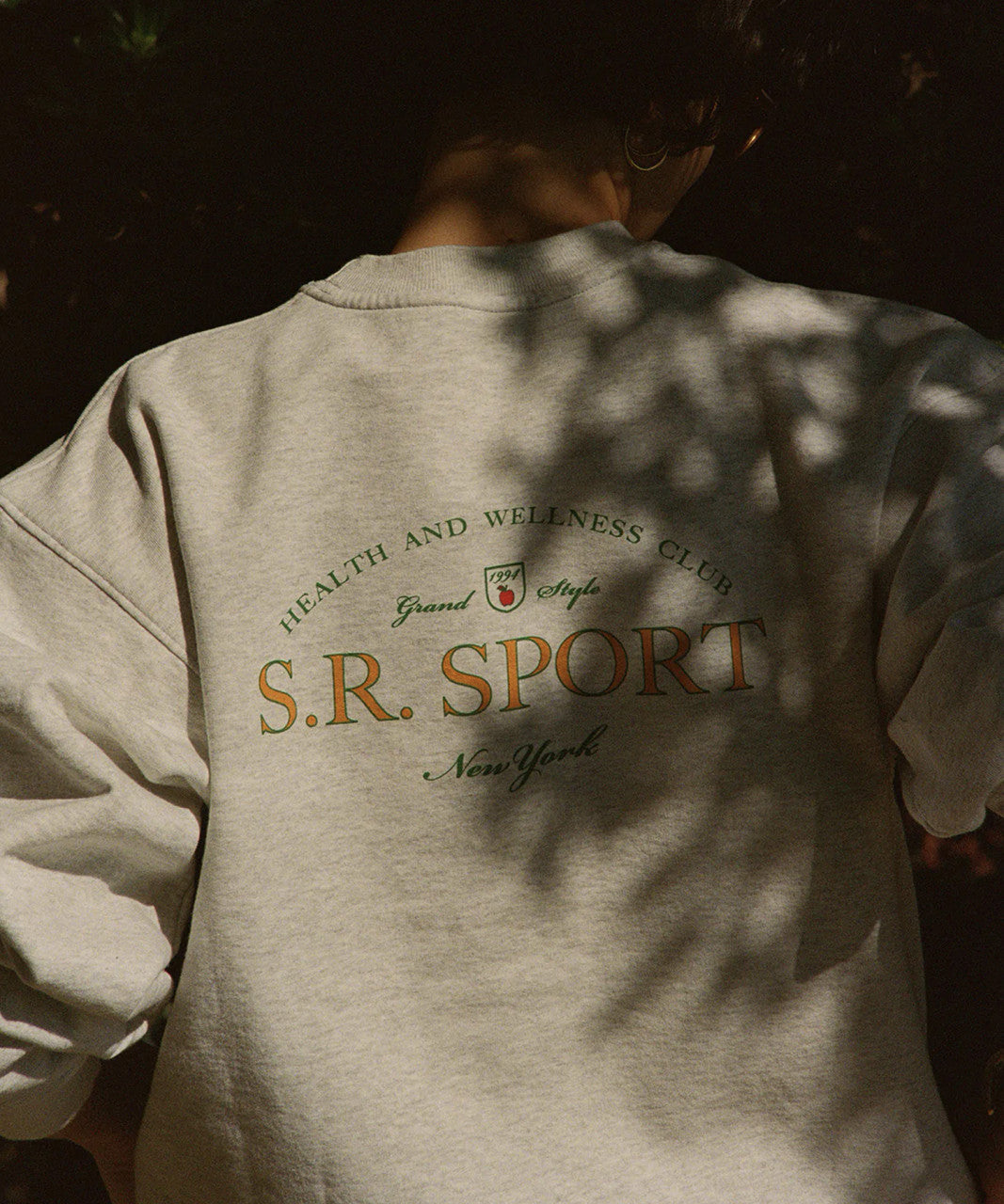 Sporty & Rich Wimbledon Crewneck Heather Gray