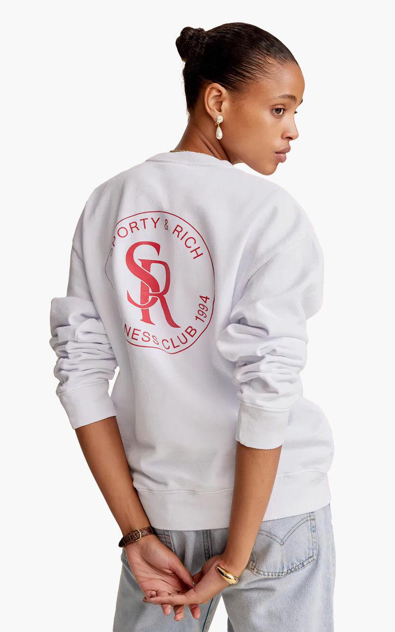 Sporty & Rich S&R Crewneck White