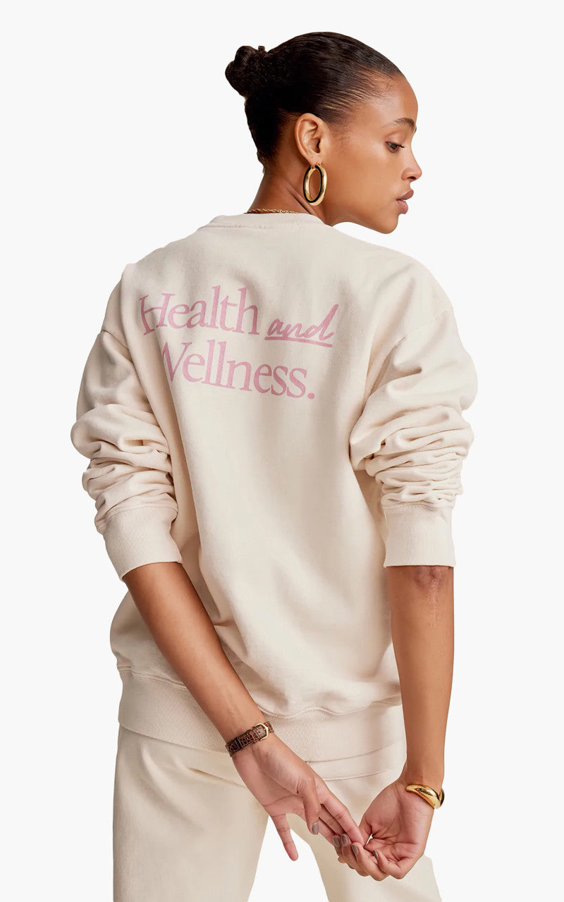 Sporty & Rich New Health Crewneck Cream
