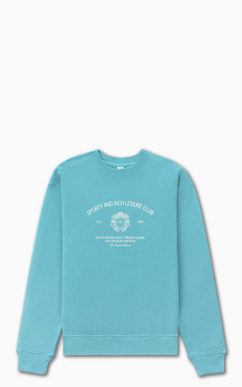 Sporty & Rich Crest Crewneck Teal