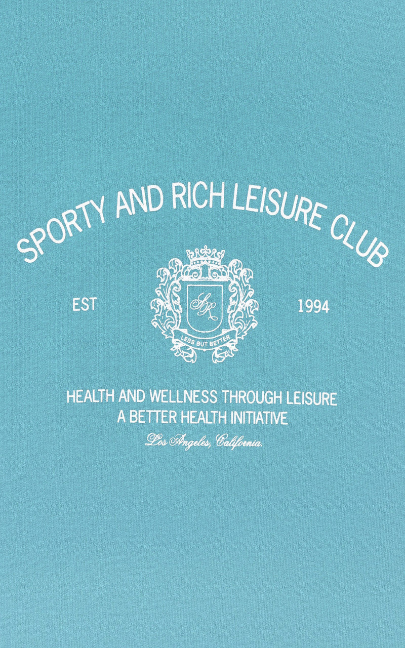 Sporty & Rich Crest Crewneck Teal