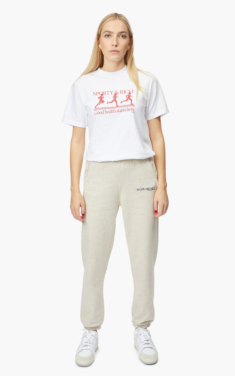 Sporty & Rich Disco Sweatpants Heather Oatmeal