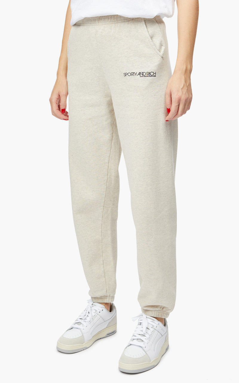Sporty & Rich Disco Sweatpants Heather Oatmeal