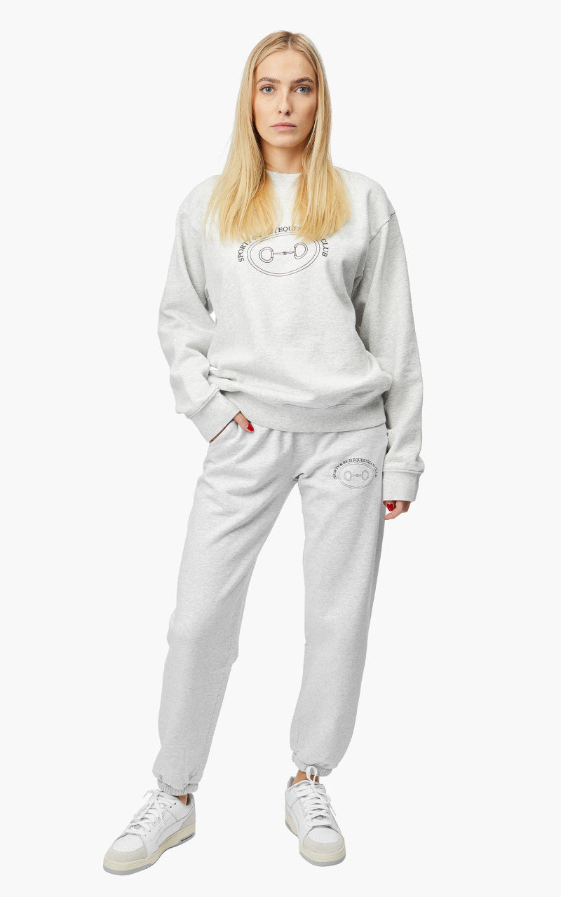 Sporty & Rich Equestrian Crewneck Heather Grey
