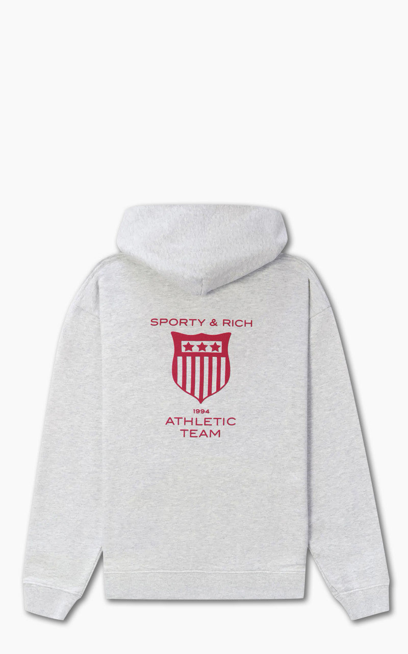 Sporty & Rich Athletic Team Hoodie Heather Gray