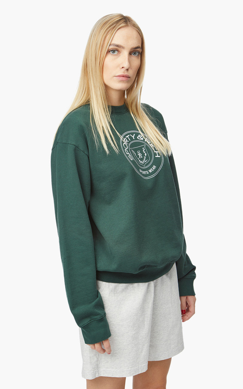 Sporty & Rich Monaco Crewneck Forest Green