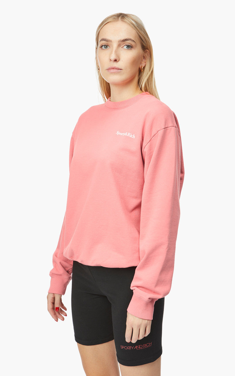 Sporty & Rich New Health Crewneck Flamingo