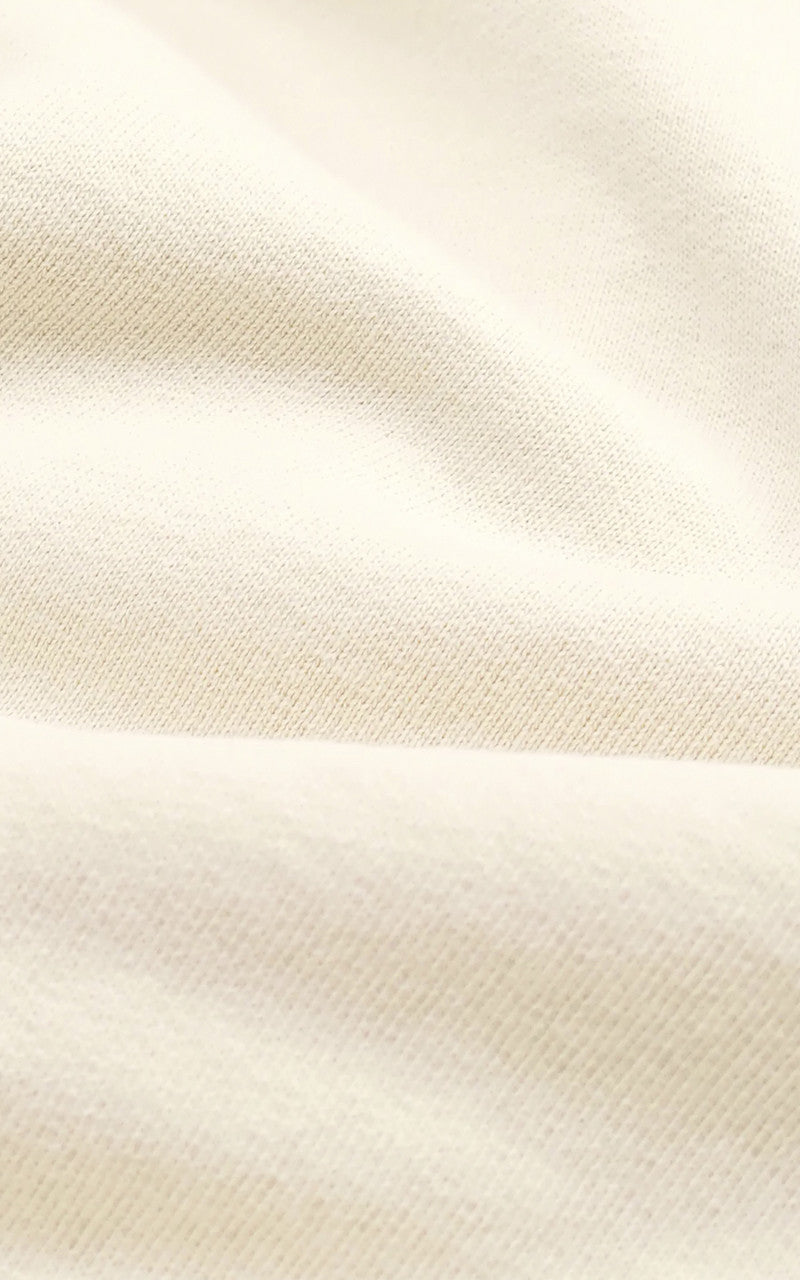 Sporty & Rich Classic Logo Embroidered Polo Cream