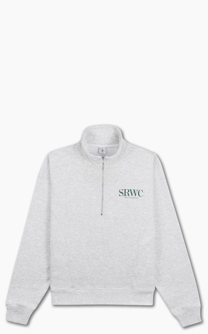 Sporty & Rich Upper East Side Quarter Zip Heather Gray