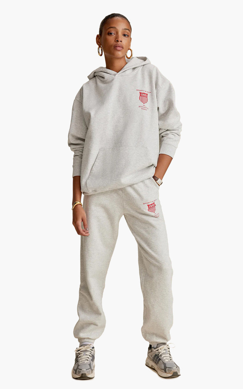 Sporty & Rich Athletic Team Sweatpant Heather Gray
