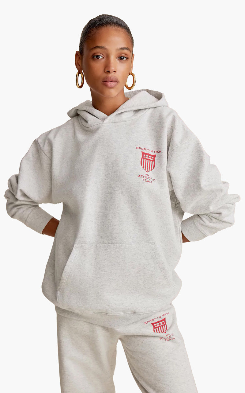 Sporty & Rich Athletic Team Sweatpant Heather Gray