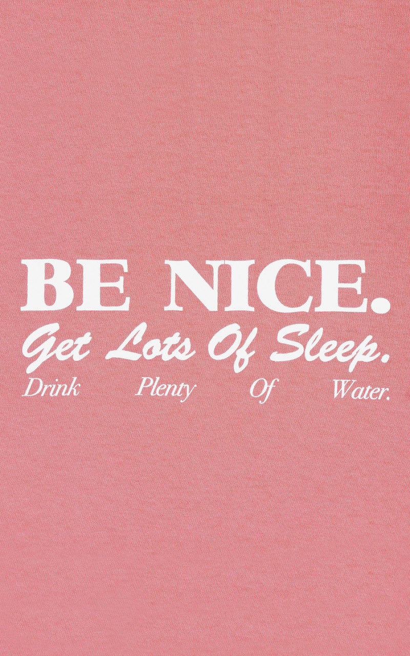 Sporty & Rich Be Nice Cropped T-Shirt Strawberry
