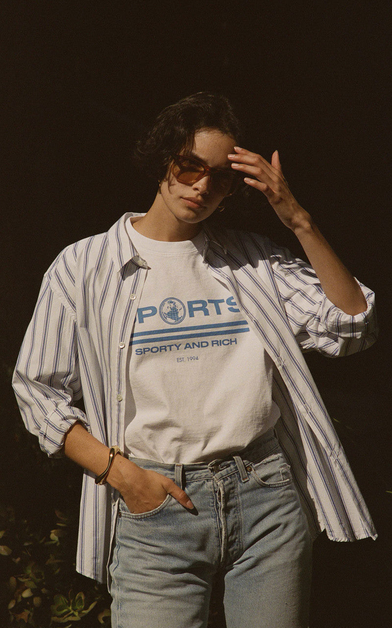 Sporty & Rich Sports T-Shirt White