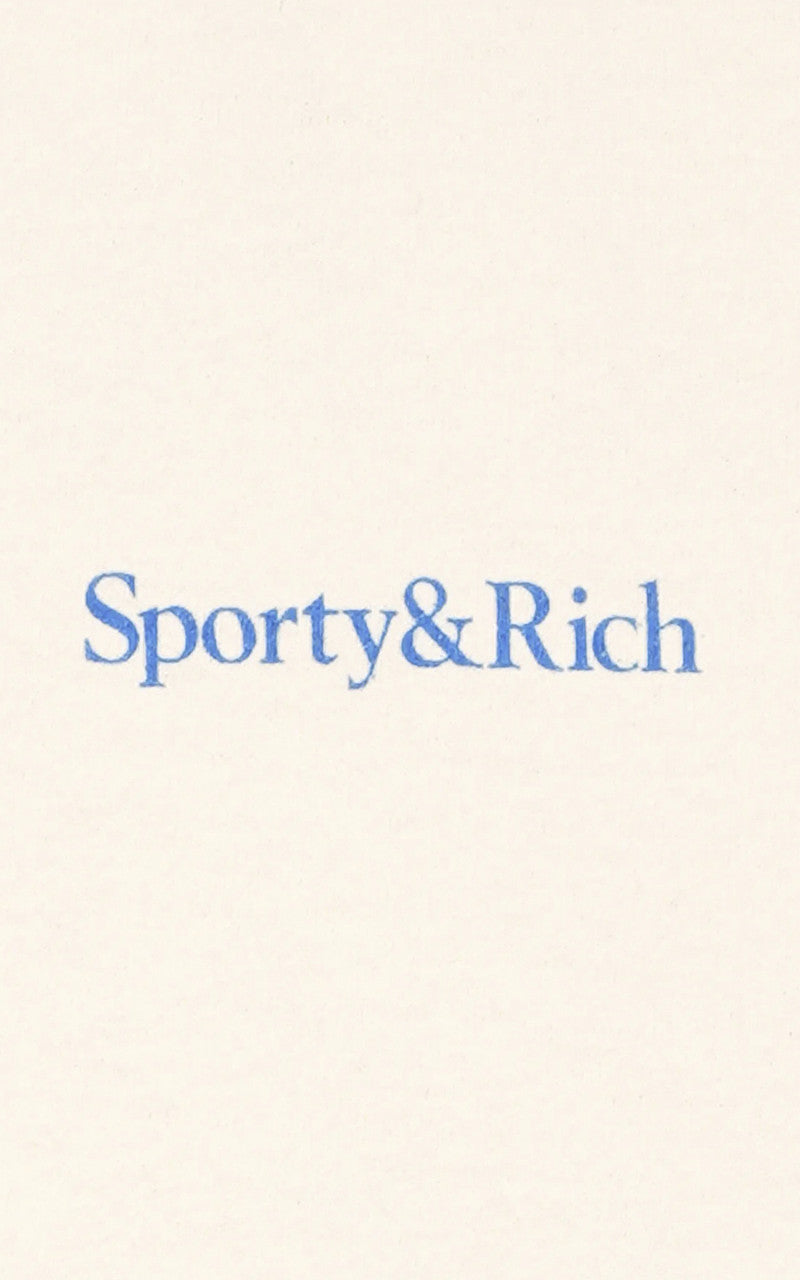 Sporty & Rich Health Is Wealth T-Shirt Cream