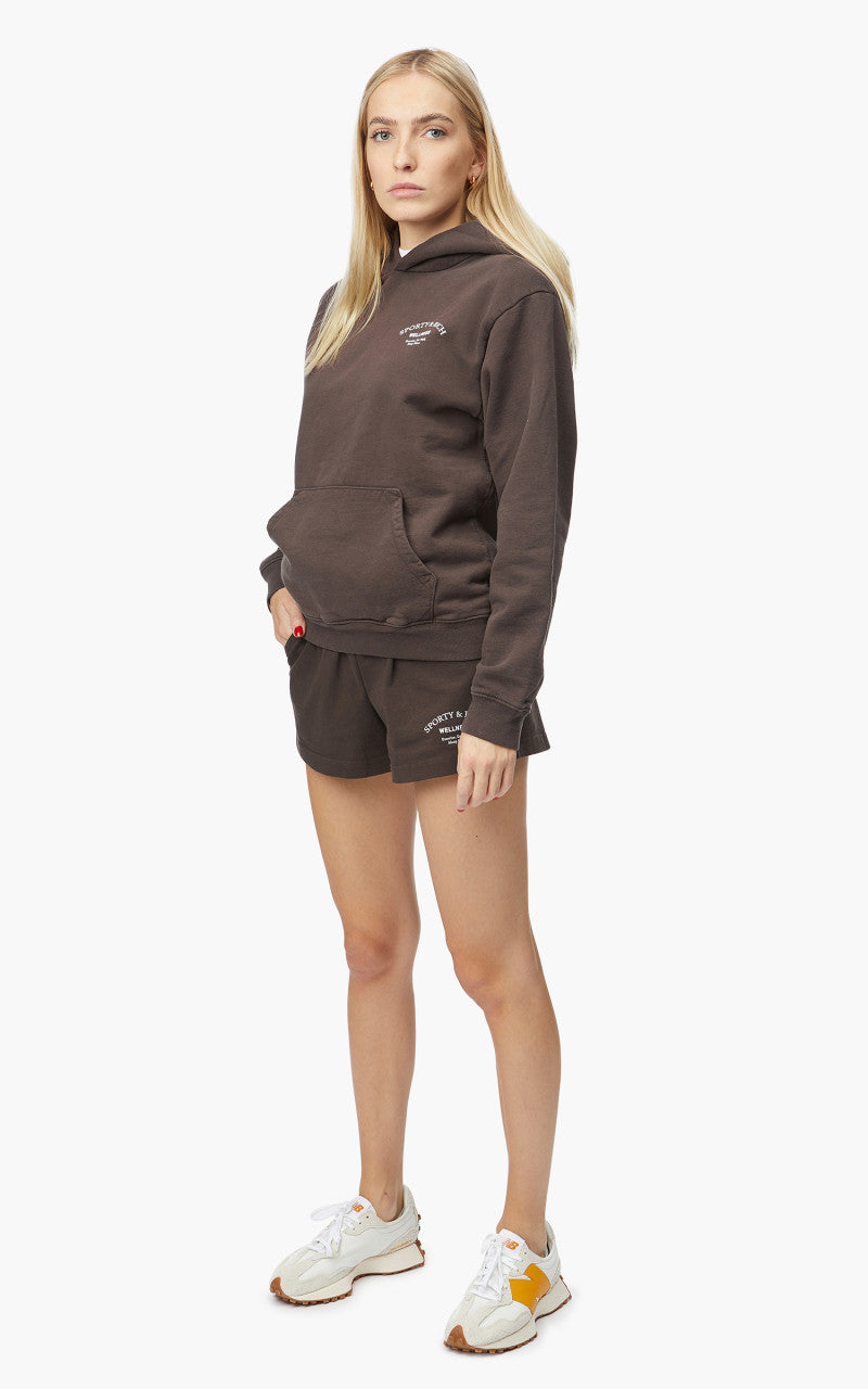 Sporty & Rich Wellness Studio Hoodie Chocolate