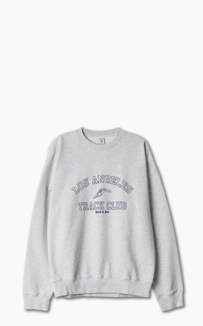 Sporty & Rich Track Club Crewneck Heather Gray