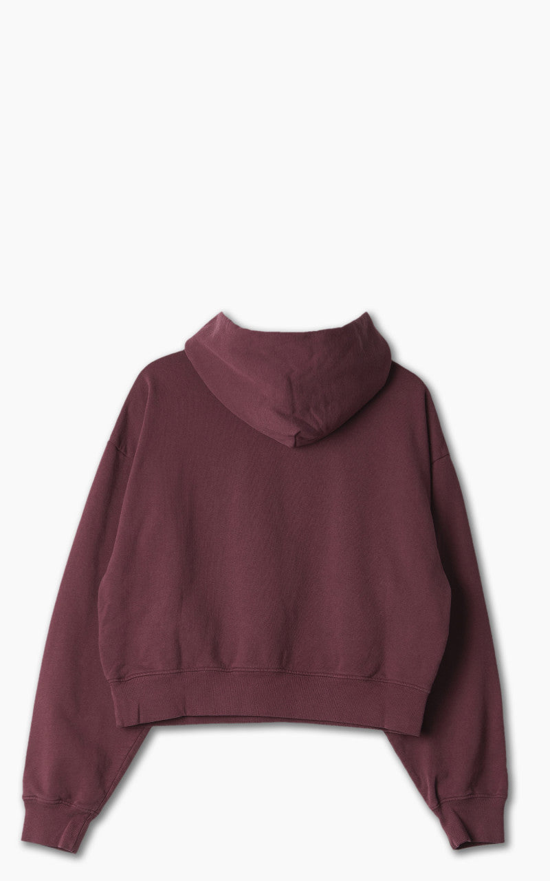 Sporty & Rich Beverly Hills Cropped Hoodie Merlot