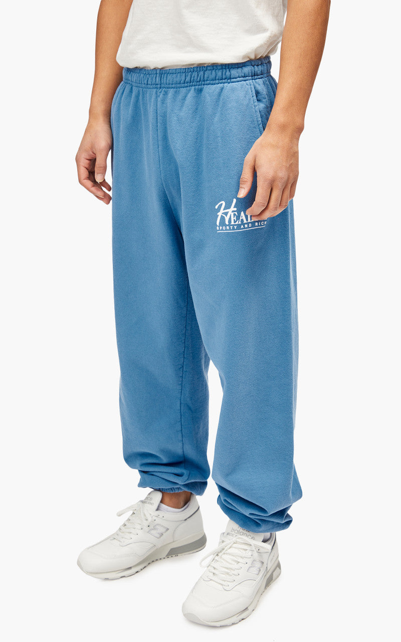 Sporty & Rich Big H Sweatpant Steel Blue