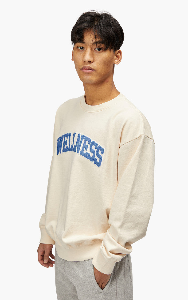 Sporty & Rich Wellness Boucle Crewneck Cream