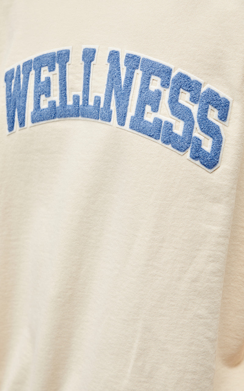 Sporty & Rich Wellness Boucle Crewneck Cream