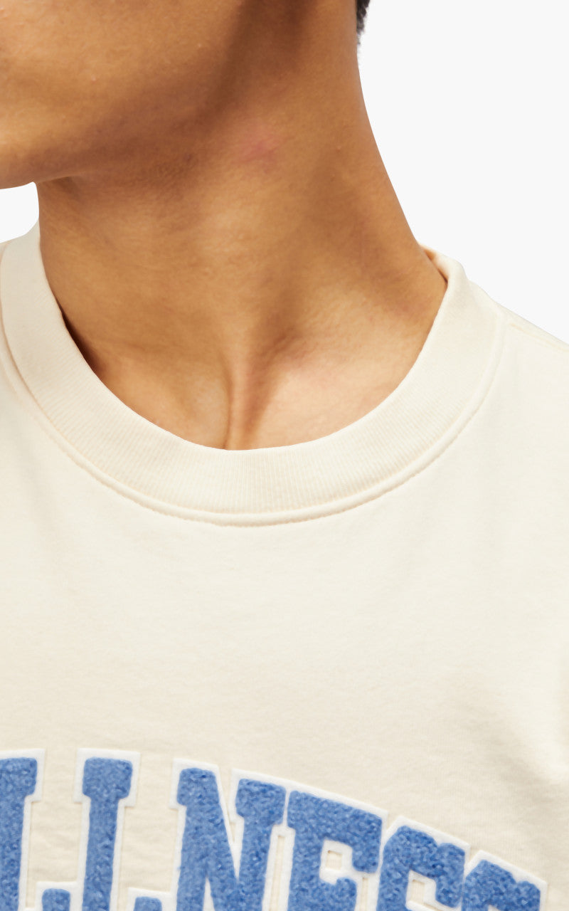 Sporty & Rich Wellness Boucle Crewneck Cream