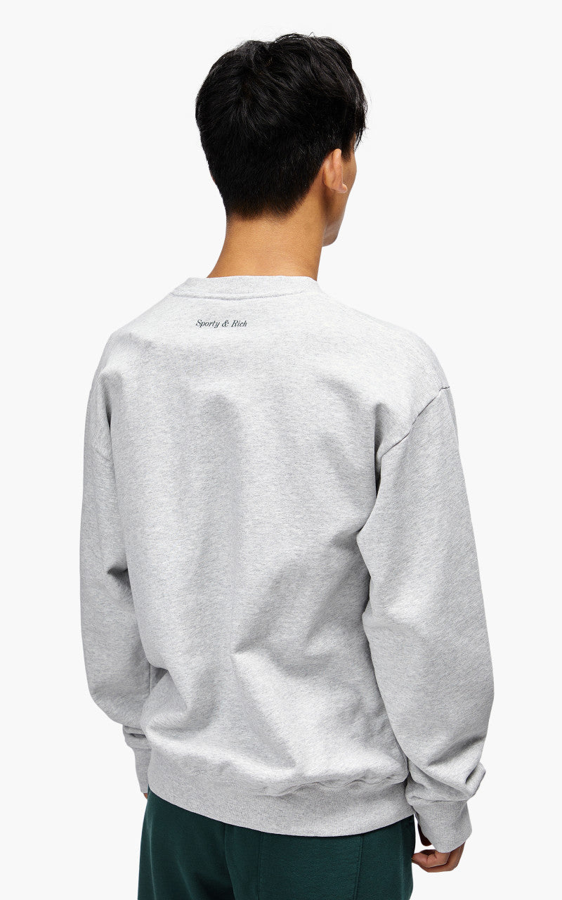 Sporty & Rich Wellness Boucle Crewneck Heather Grey