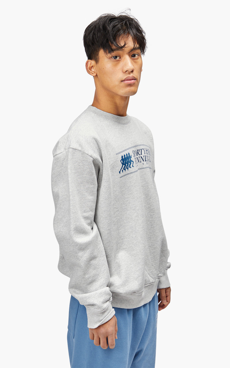 Sporty & Rich 94 Running Club Crewneck Heather Gray