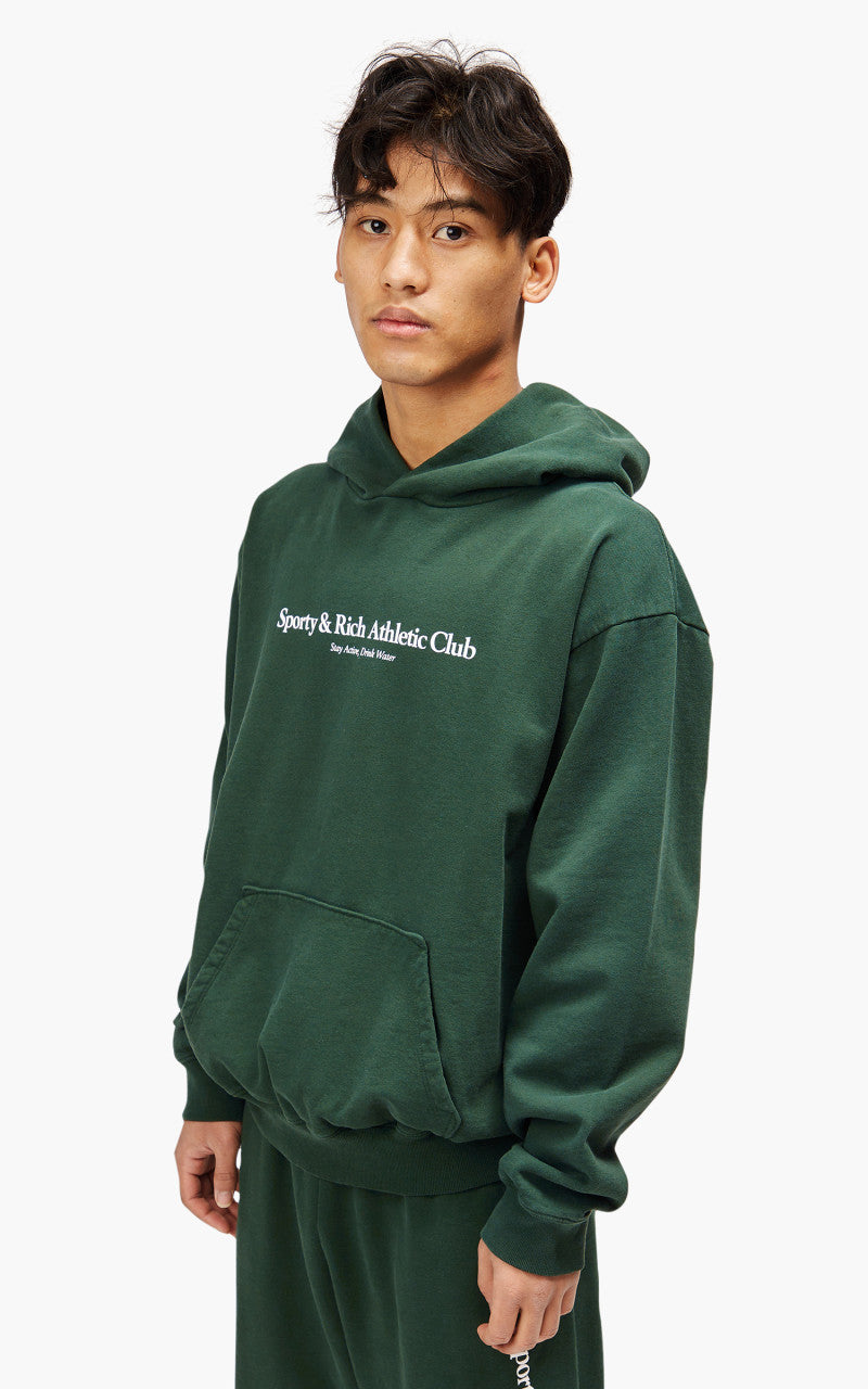 Sporty & Rich Athletic Club Hoodie Forest