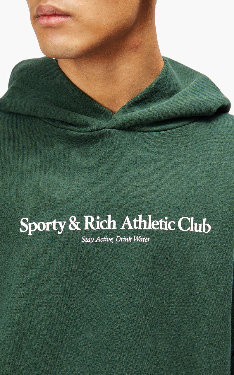 Sporty & Rich Athletic Club Hoodie Forest