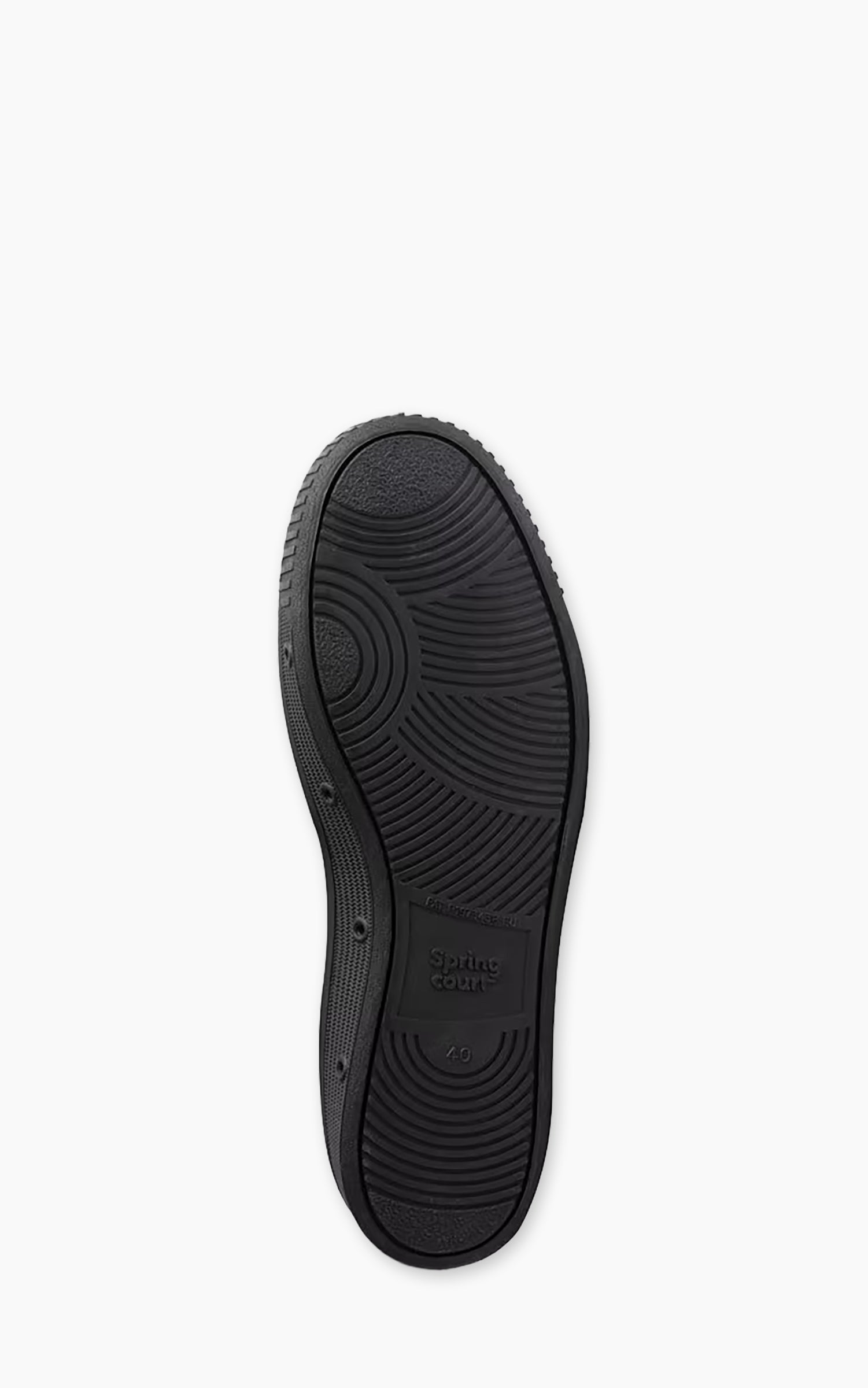 Spring Court G2 Mixed Canvas Sneaker Black Sole Bluestone