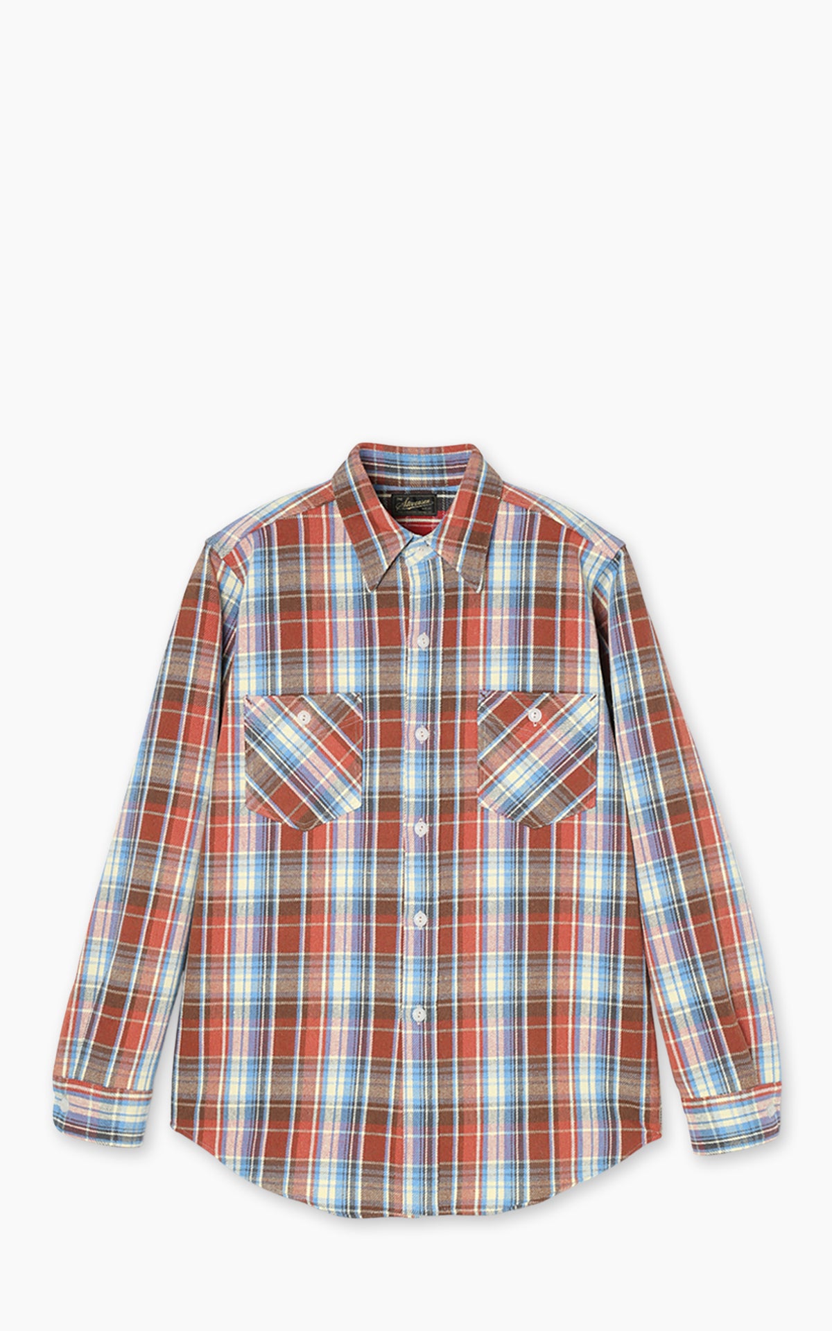 Stevenson Overall Co. Union-Spec Shirt Heavyweight Flannel Faded Red Mix