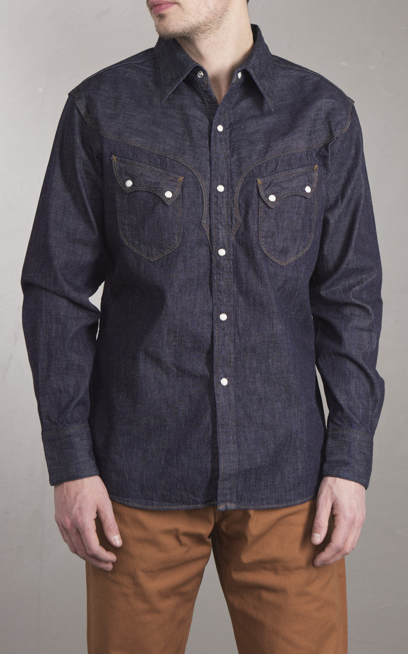 Stevenson Overall Co. Cody Denim Shirt Indigo